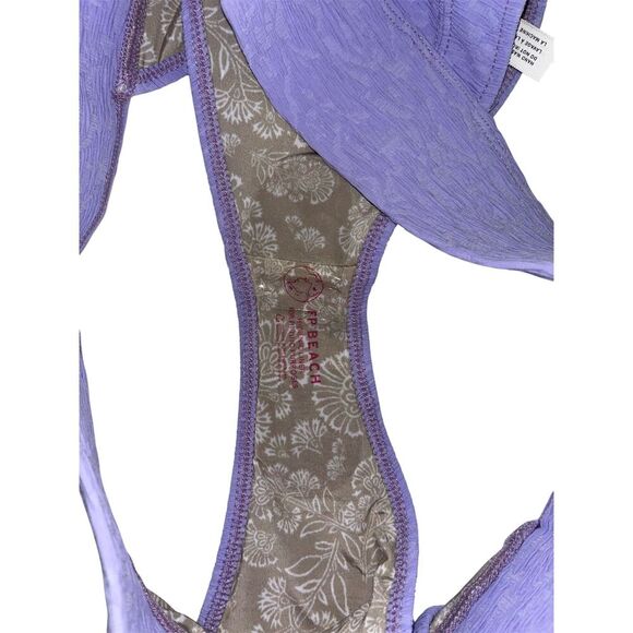 Free People Beach Dylan High Waist Bikini Bottom Size Large Purple Swimwear - Picture 6 of 8